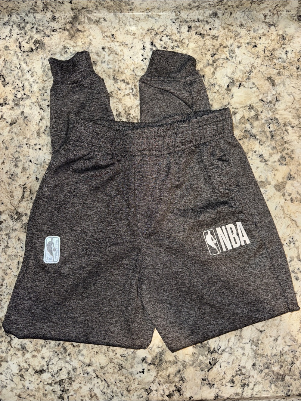 NBA Kids' Heather Gray Athletic Joggers